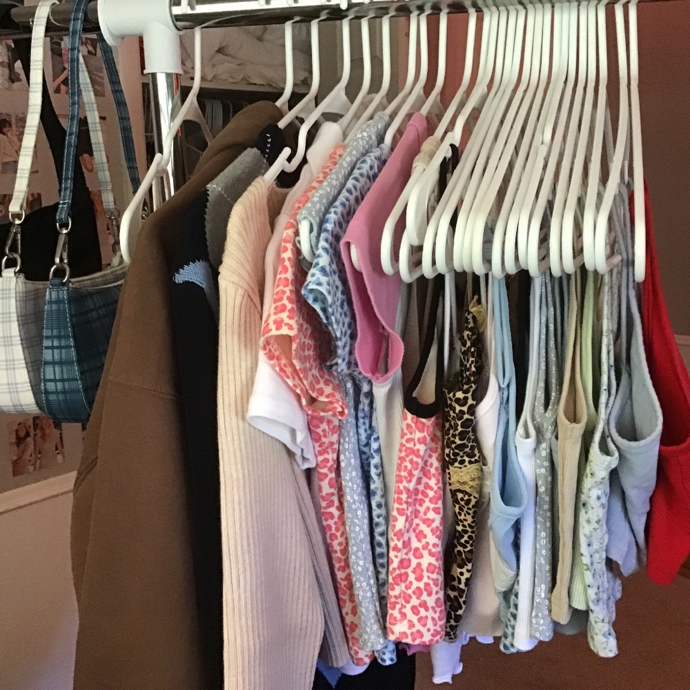 Half of my Brandy Melville tank collection!!